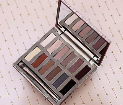 Close-up view of matte eyeshadow powder texture and pigmentation
