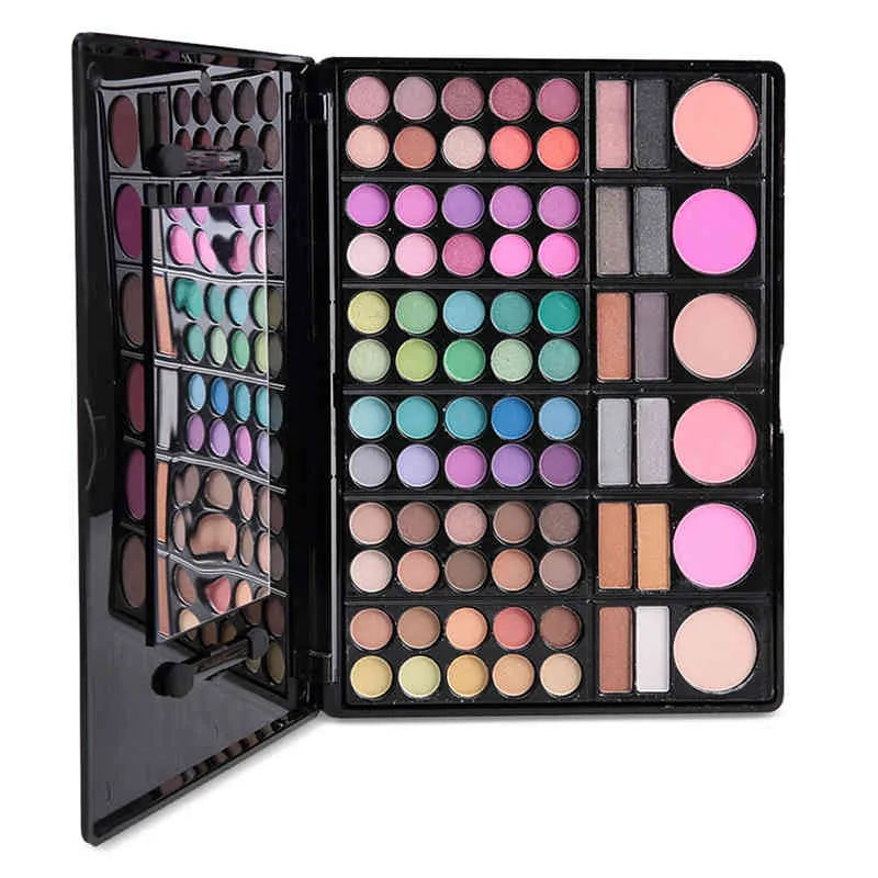 78-color eyeshadow palette with matte and shimmer finishes