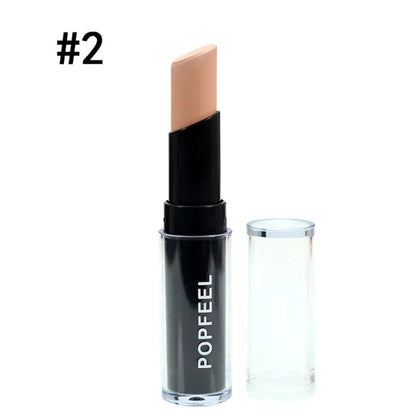Set of multiple concealer sticks arranged in display case