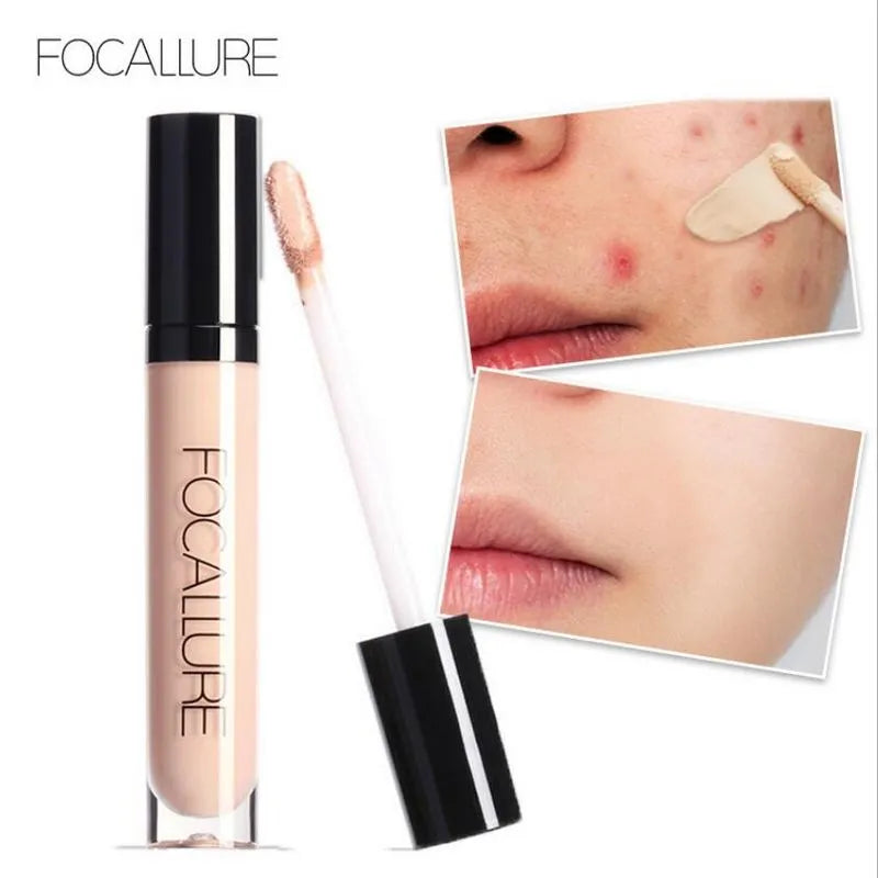 Close-up view of creamy concealer texture being blended on skin surface