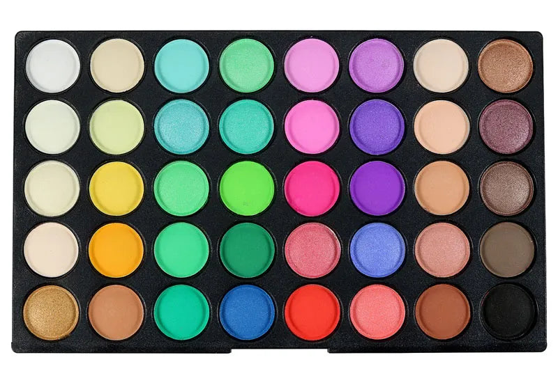 Swatch demonstration of matte and shimmer eyeshadow textures