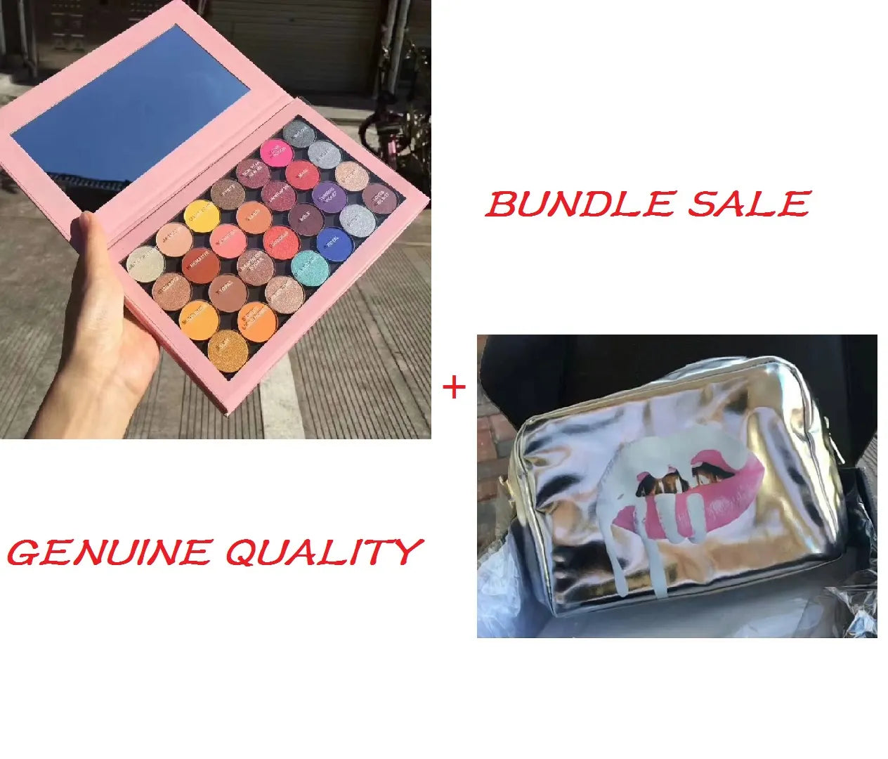 28-color eyeshadow palette showing various pink and neutral shades