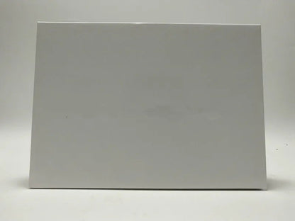 Close-up of eyeshadow palette with swatches of matte colors