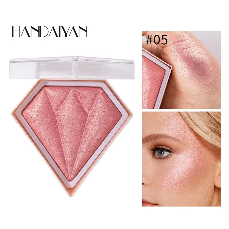 Close-up view of powder texture in contour palette with makeup brush