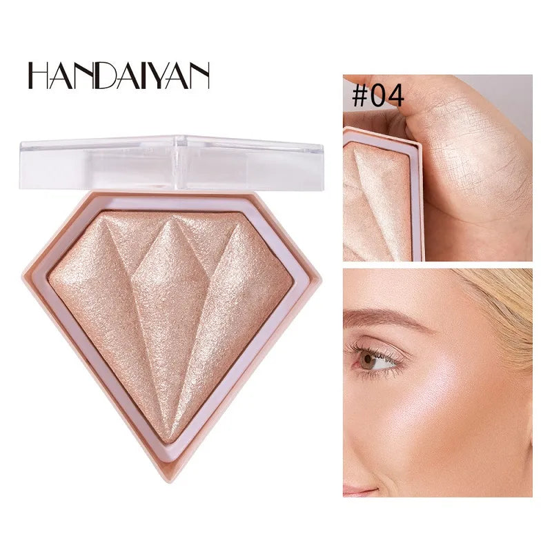 Open 5-color face contour powder palette showing five different shades