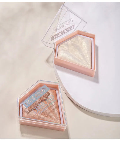 Open 5-color face contour powder palette showing five different shades