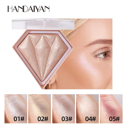 Close-up view of powder texture in contour palette with makeup brush